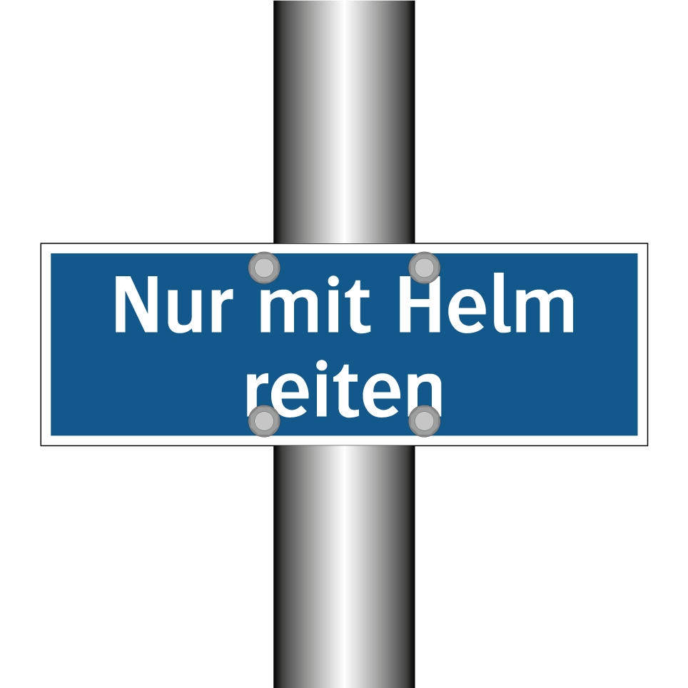 Nur mit Helm reiten