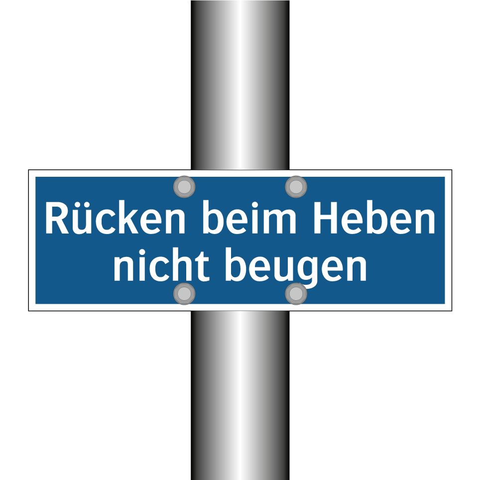 Rücken beim Heben nicht beugen