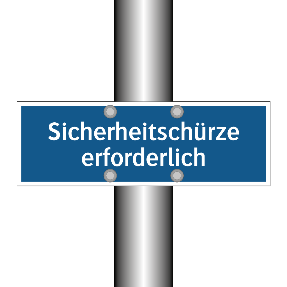 Sicherheitschürze erforderlich