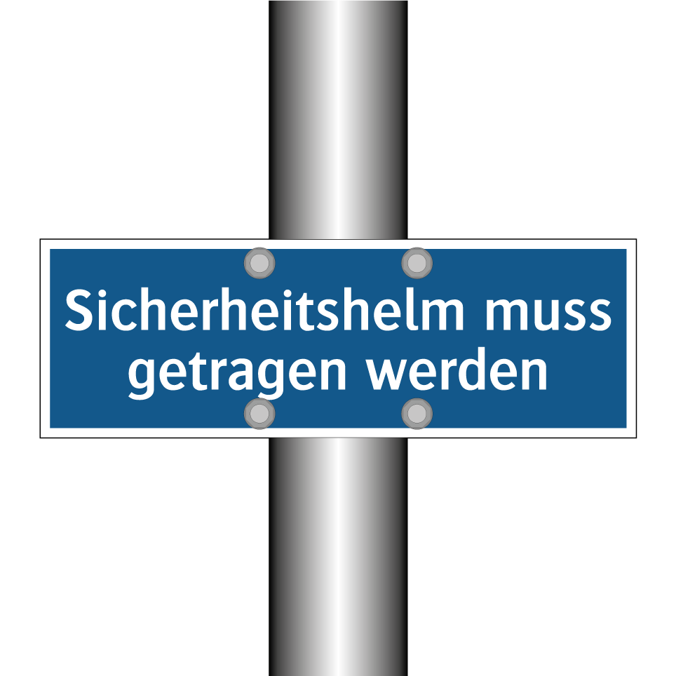 Sicherheitshelm muss getragen werden