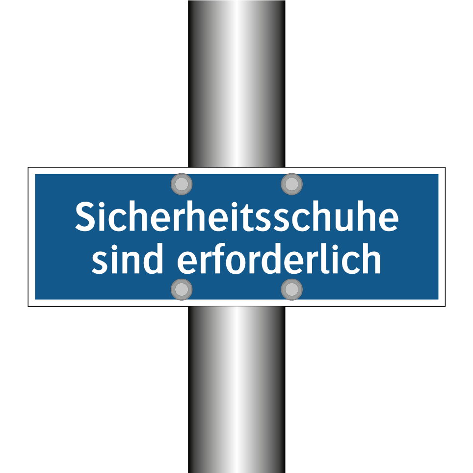Sicherheitsschuhe sind erforderlich