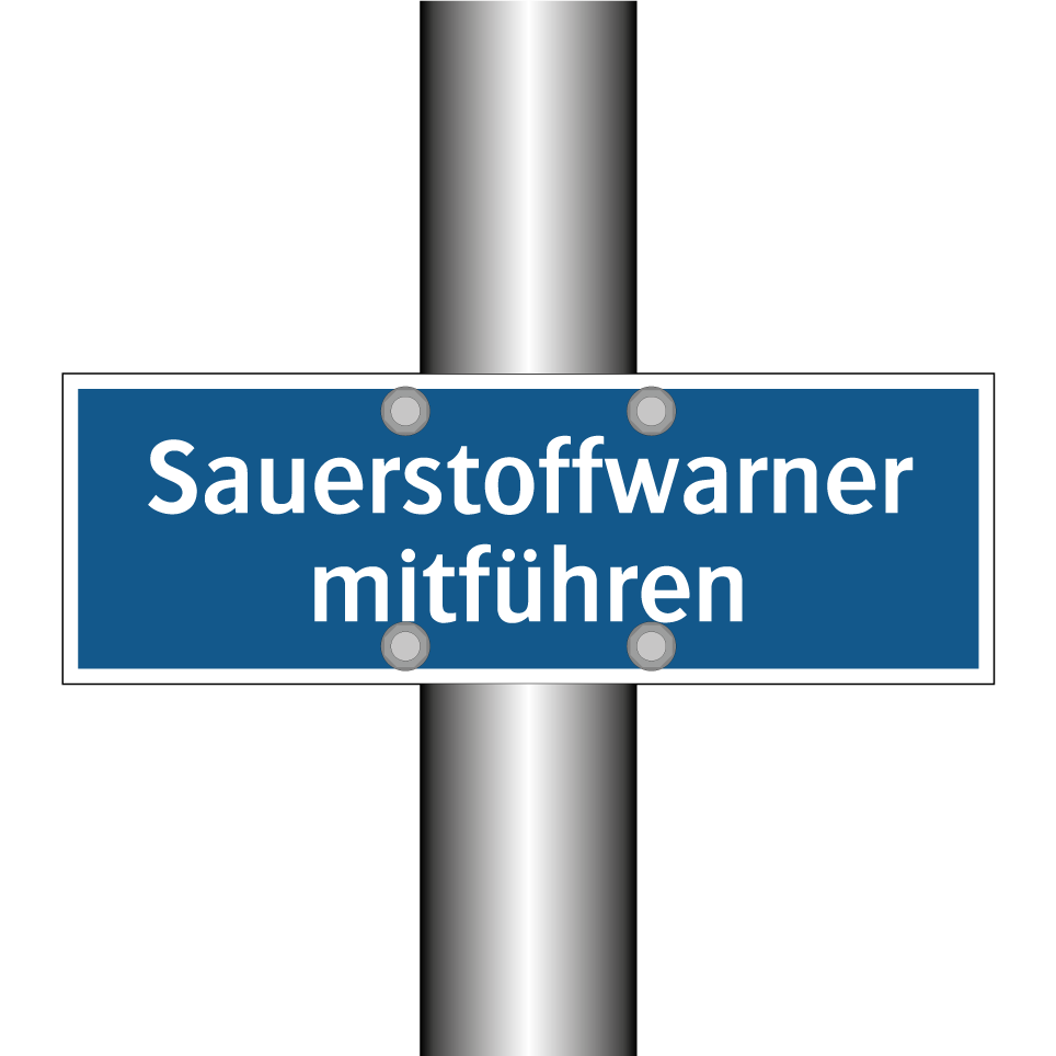 Sauerstoffwarner mitführen