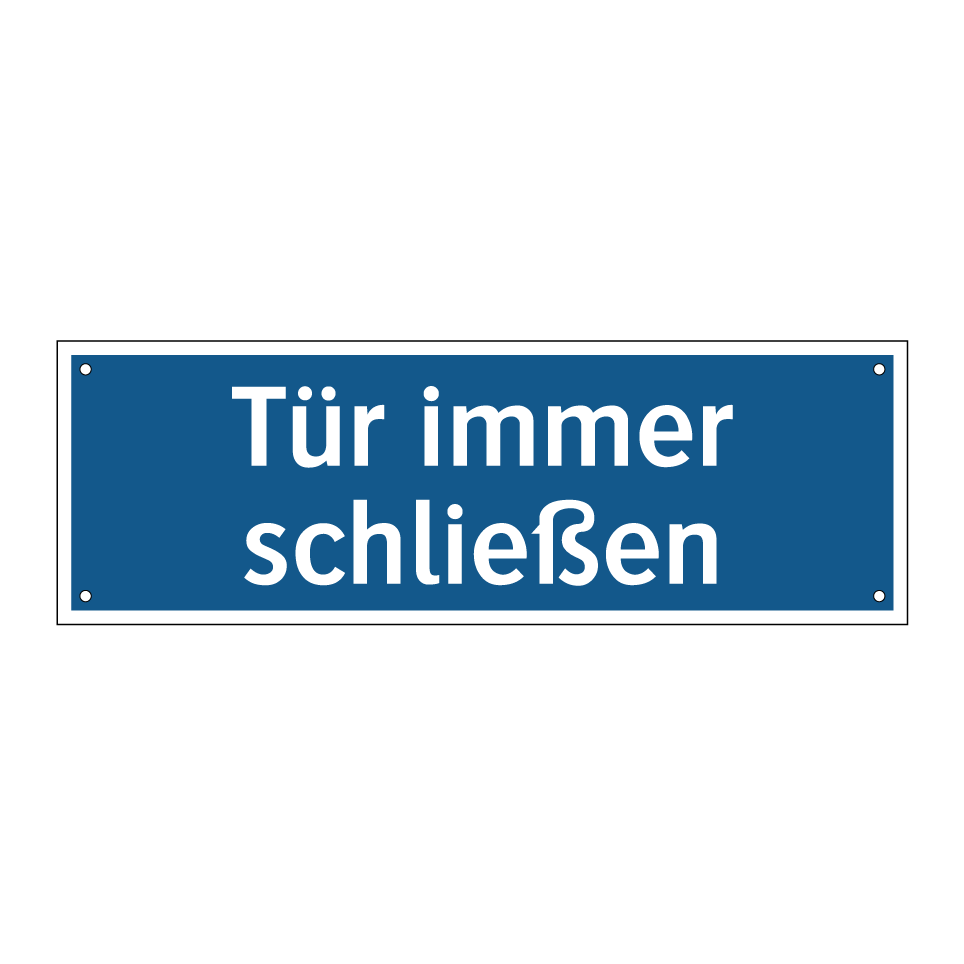Tür immer schließen