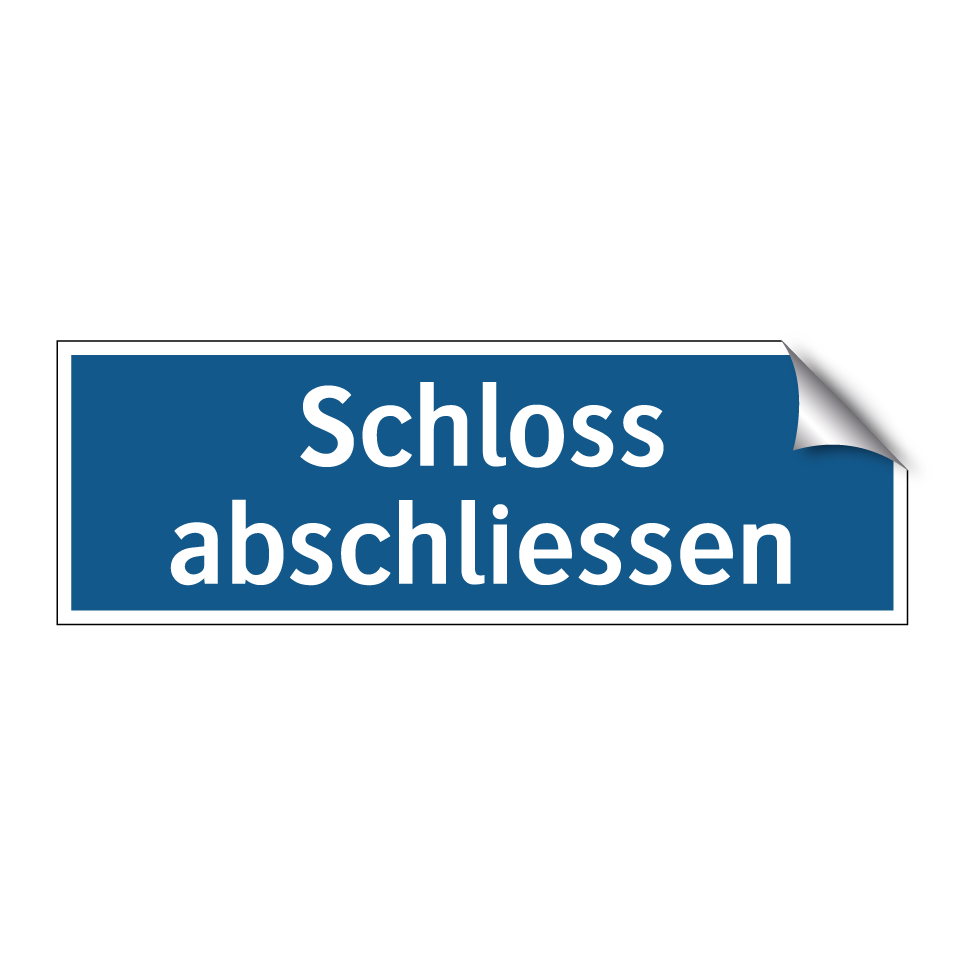 Schloss abschliessen