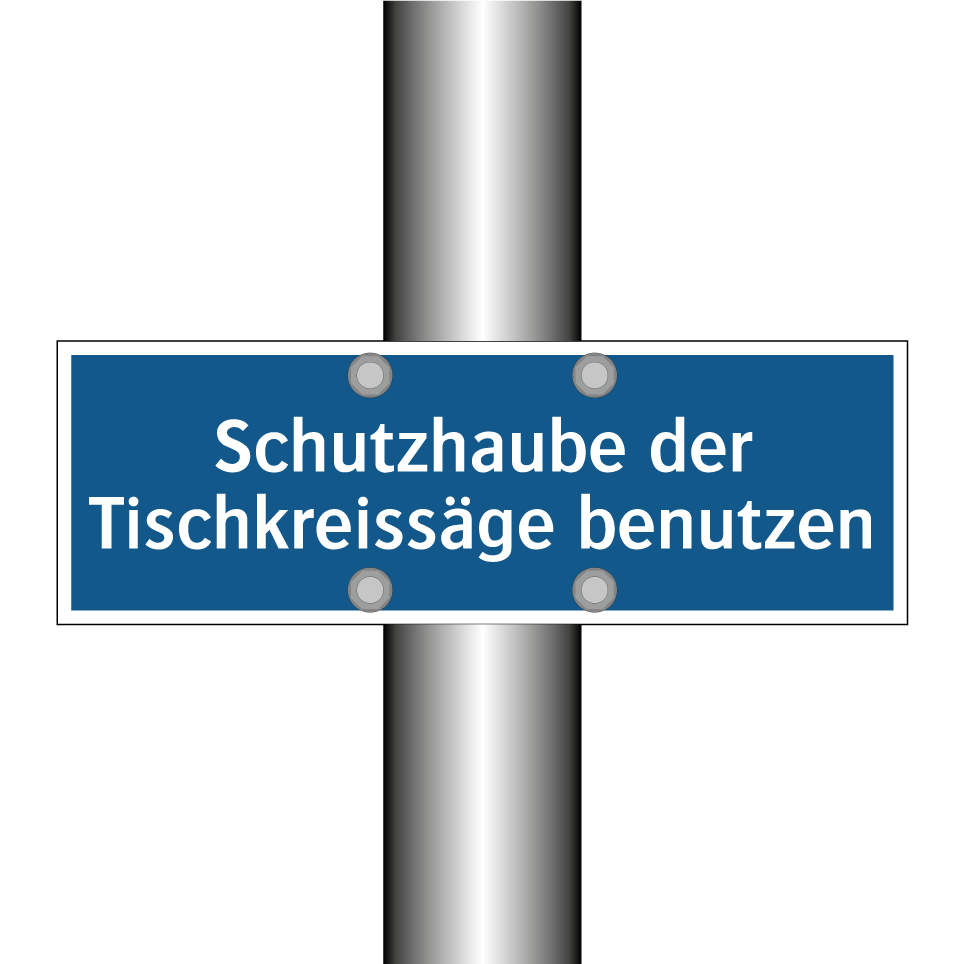 Schutzhaube der Tischkreissäge benutzen