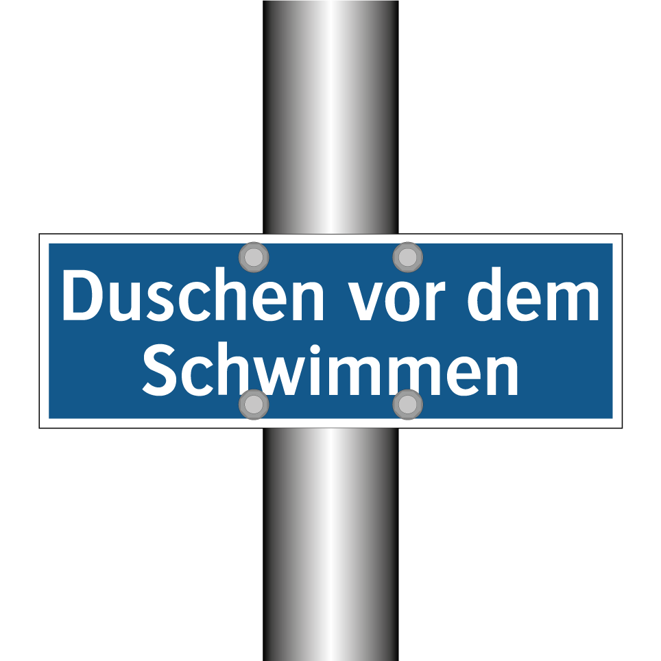 Duschen vor dem Schwimmen