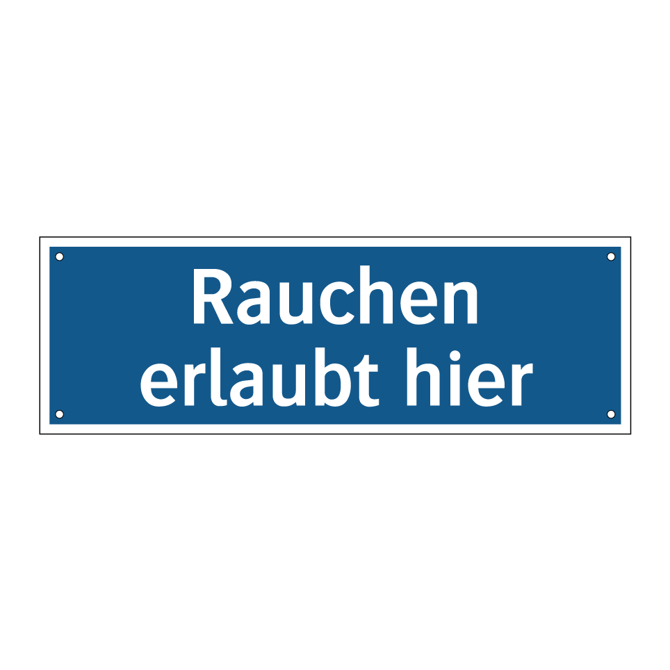 Rauchen erlaubt hier