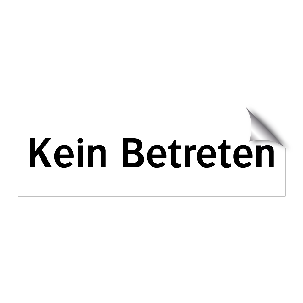Kein Betreten