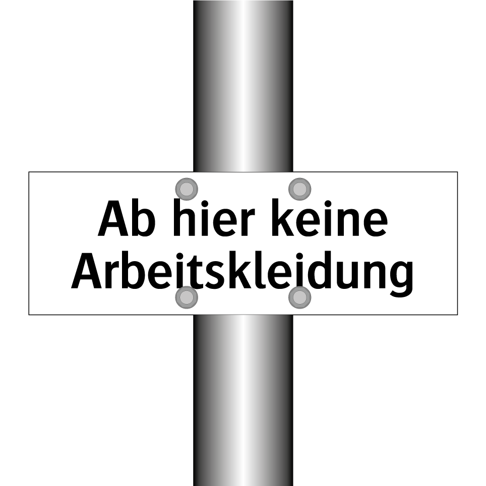 Ab hier keine Arbeitskleidung