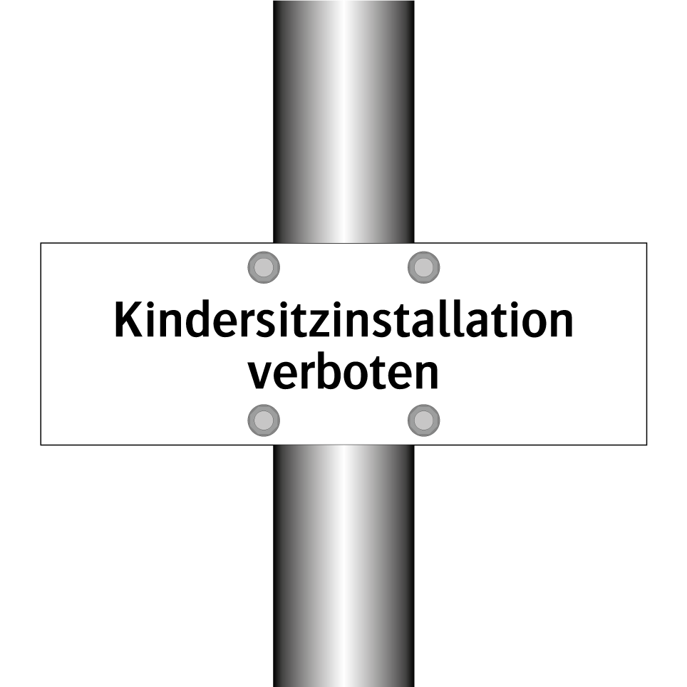 Kindersitzinstallation verboten