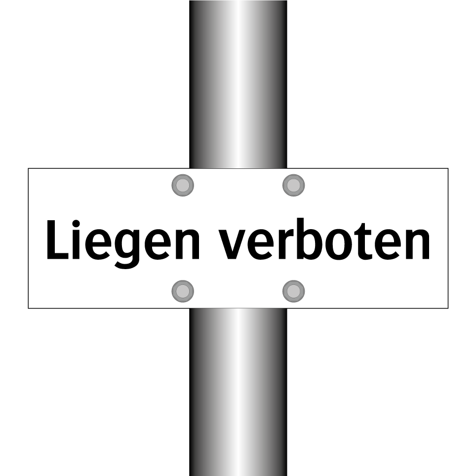 Liegen verboten