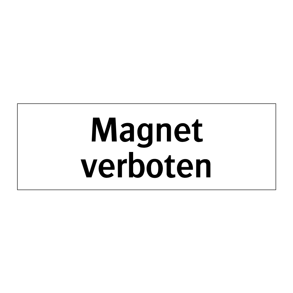 Magnet verboten