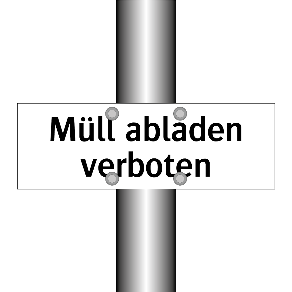 Müll abladen verboten