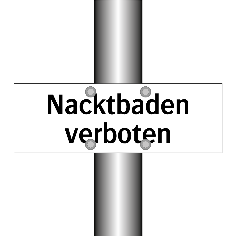 Nacktbaden verboten