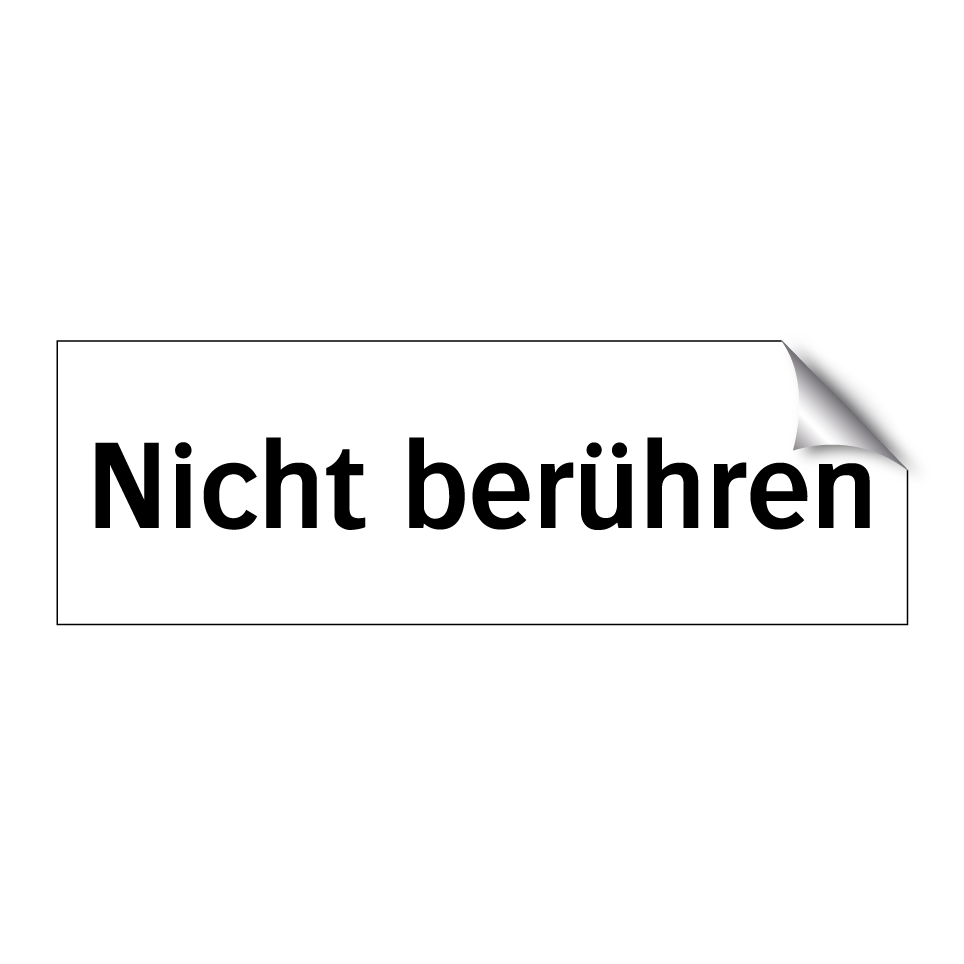 Nicht berühren