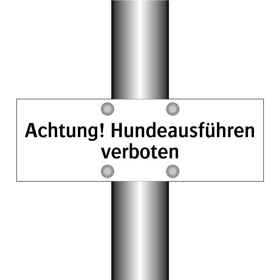 Achtung! Hundeausführen verboten