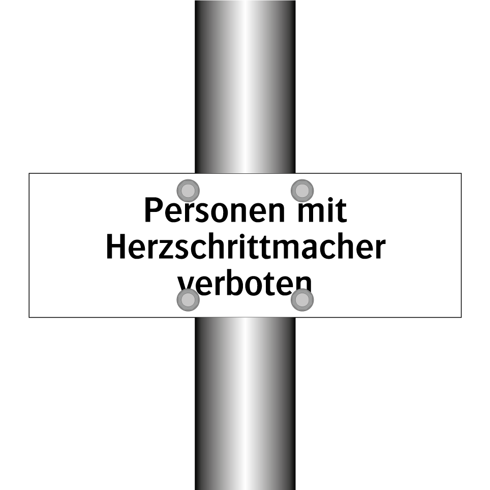 Personen mit Herzschrittmacher verboten