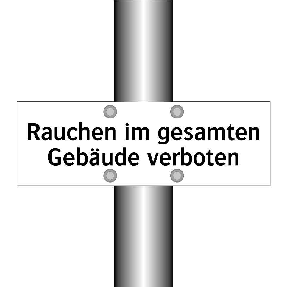 Rauchen im gesamten Gebäude verboten