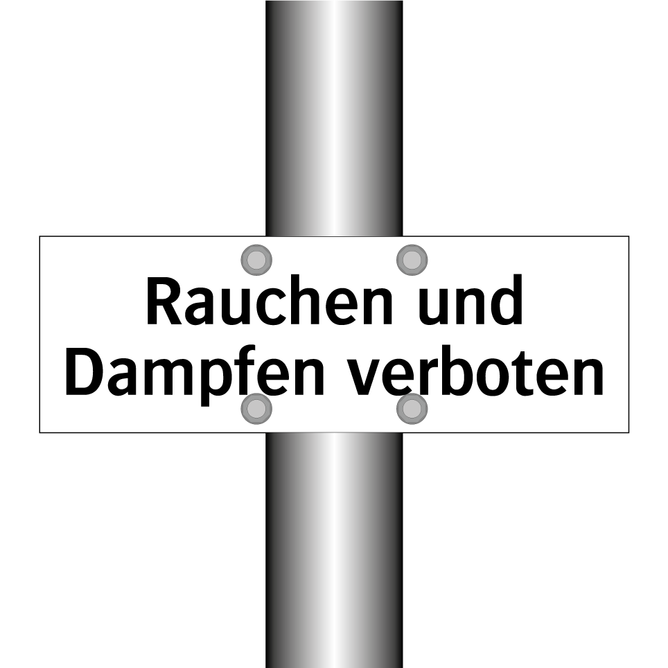 Rauchen und Dampfen verboten