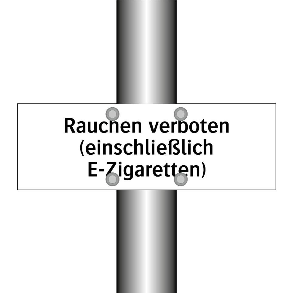 Rauchen verboten (einschließlich E-Zigaretten)