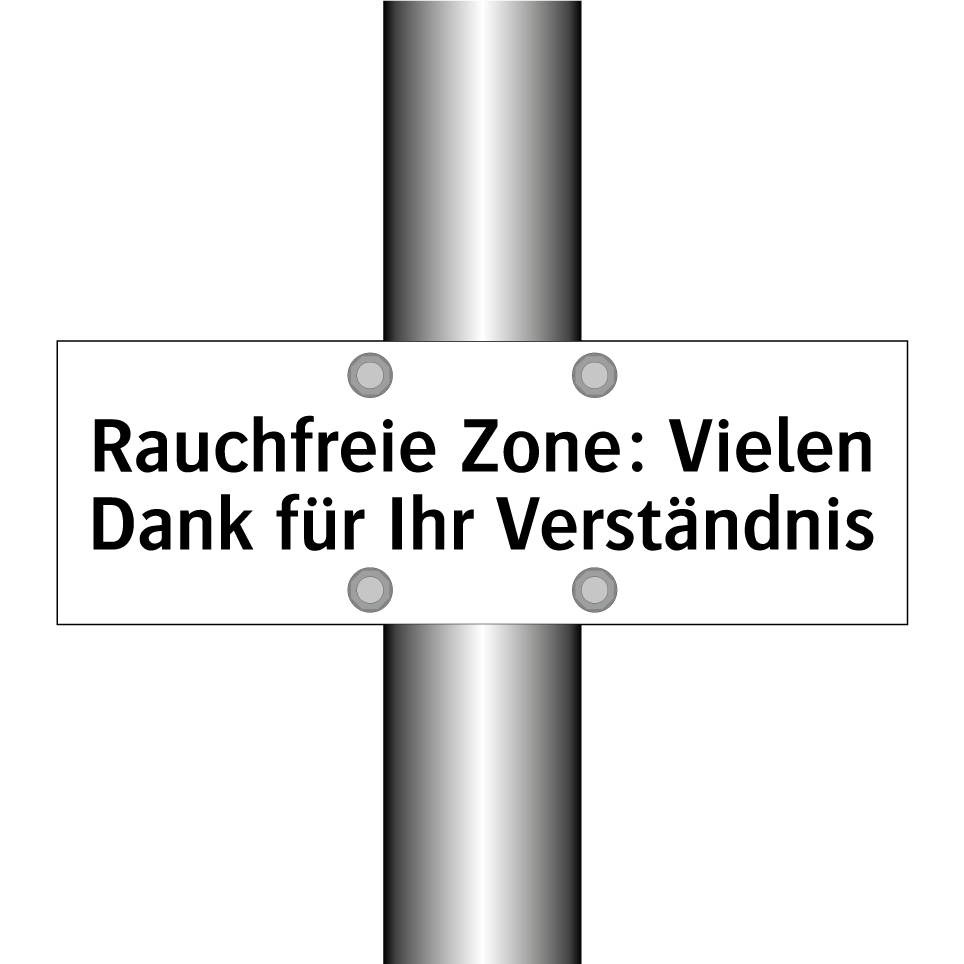 Rauchfreie Zone: Vielen Dank für Ihr Verständnis