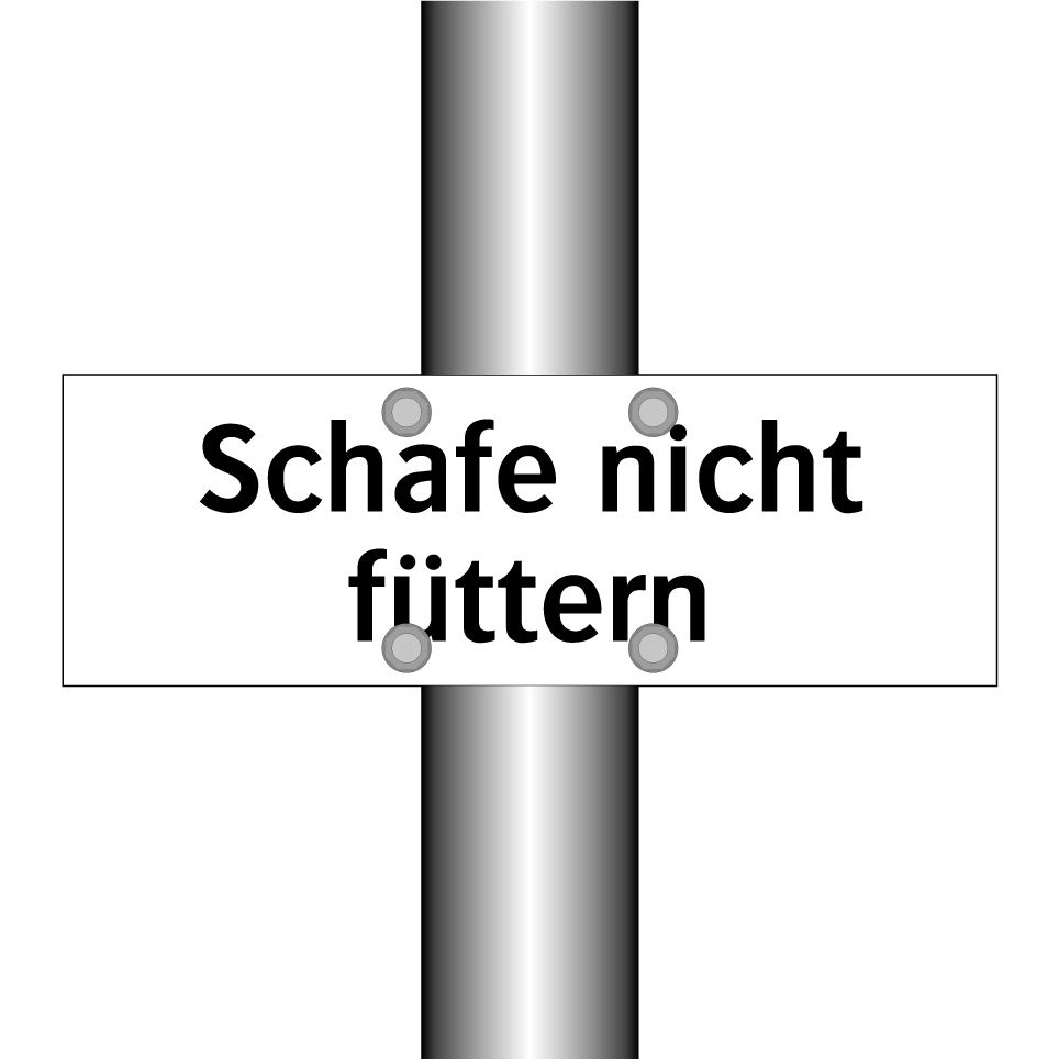 Schafe nicht füttern