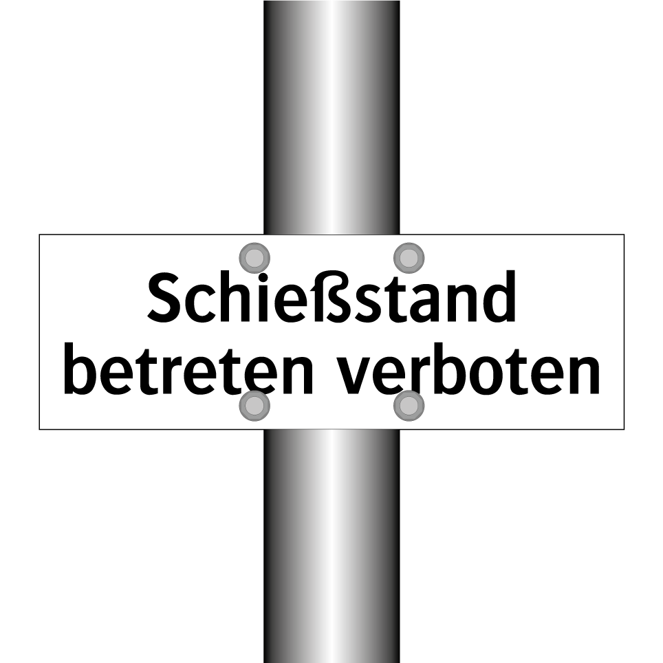 Schießstand betreten verboten