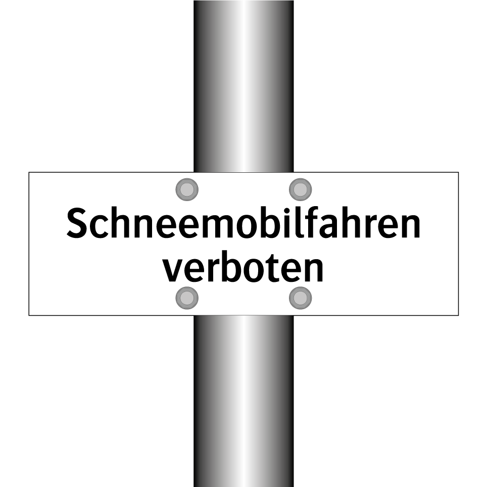 Schneemobilfahren verboten