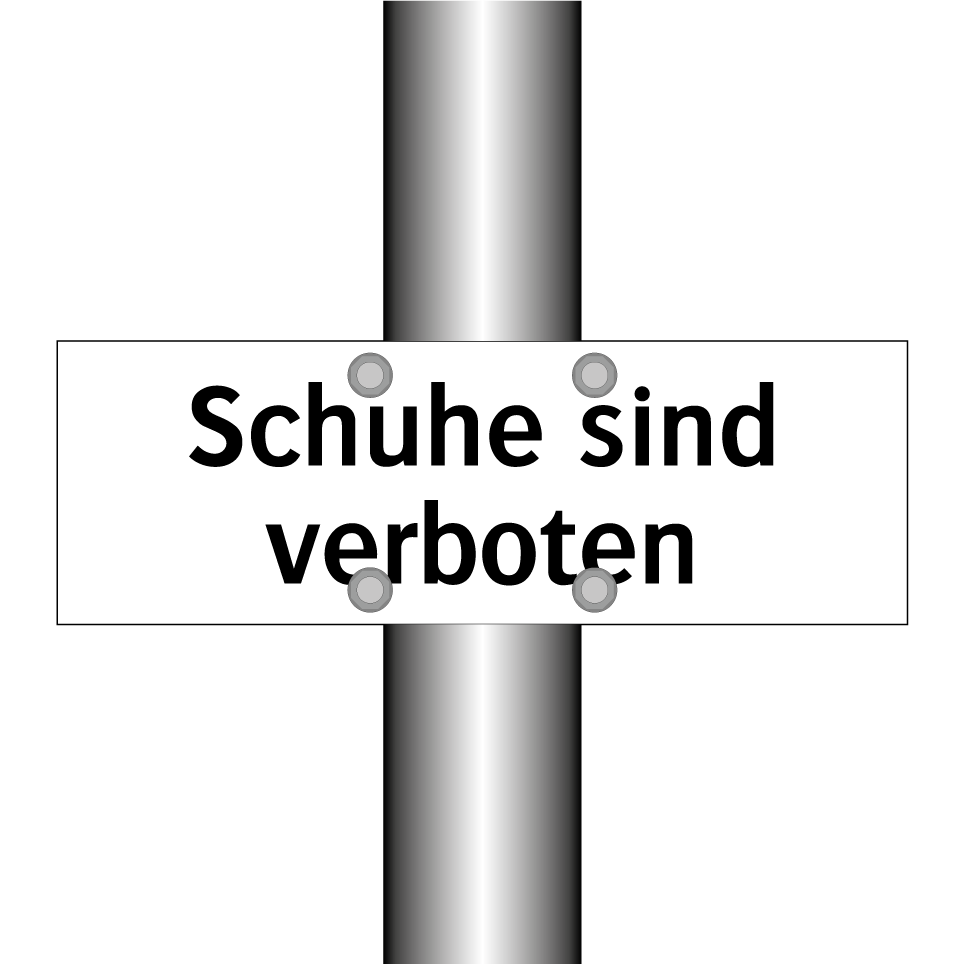 Schuhe sind verboten