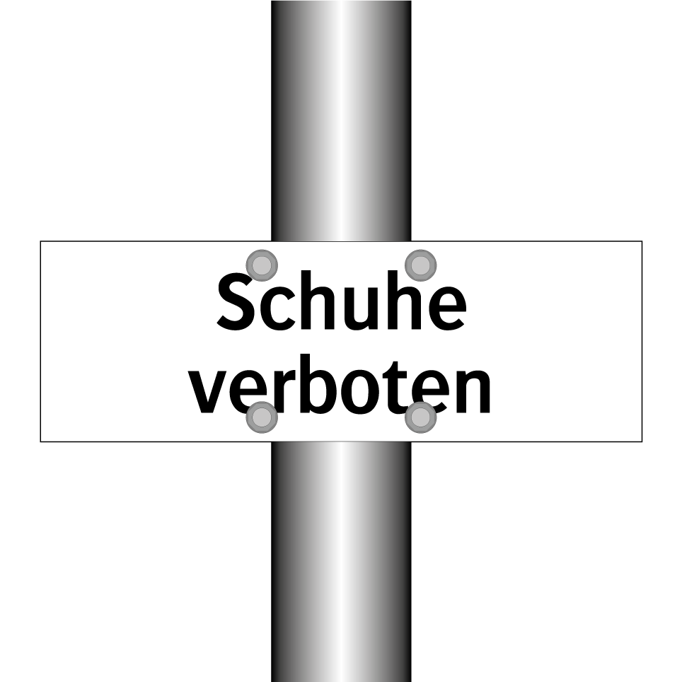 Schuhe verboten