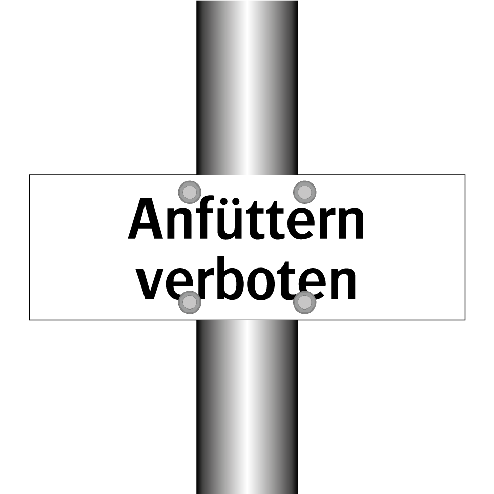Anfüttern verboten