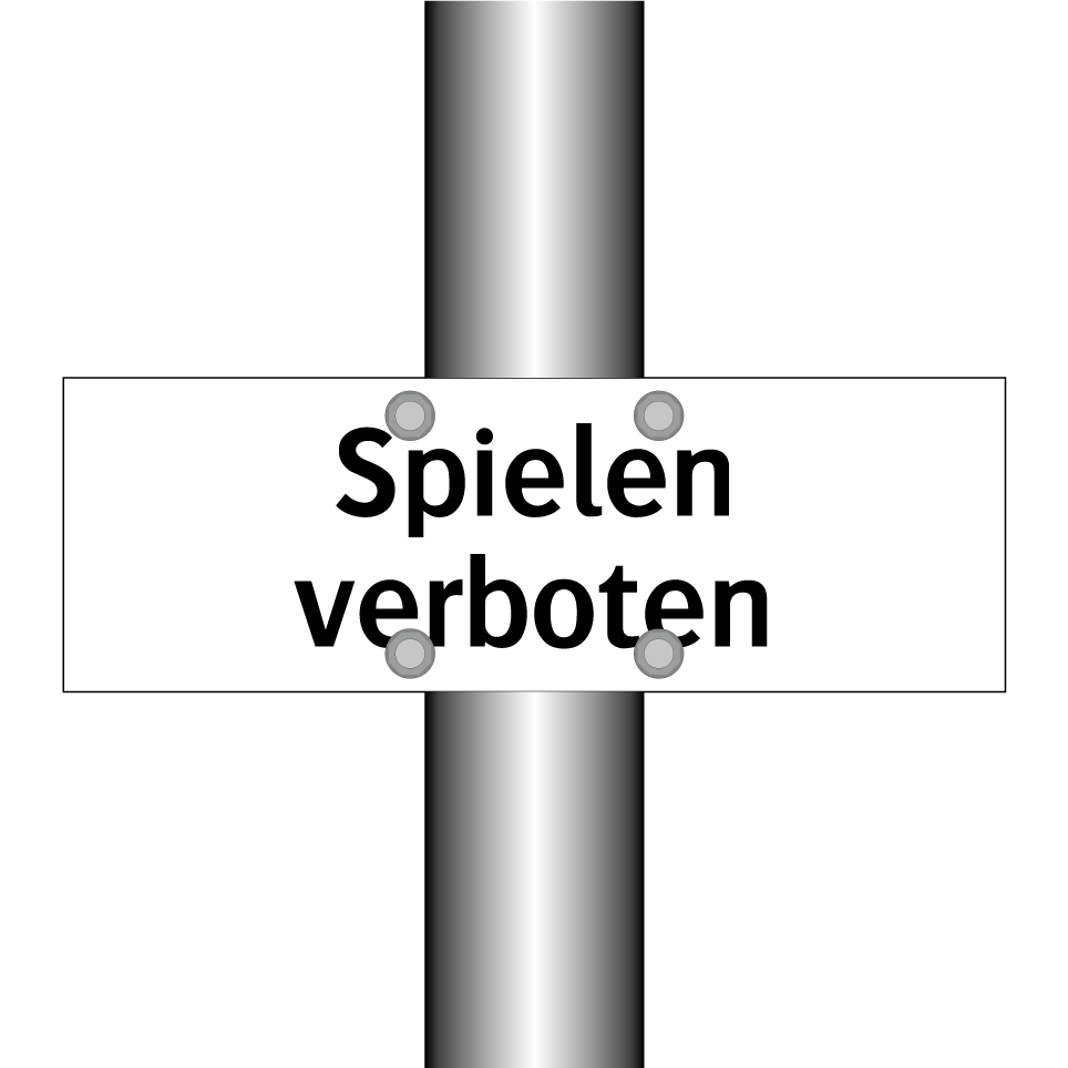Spielen verboten
