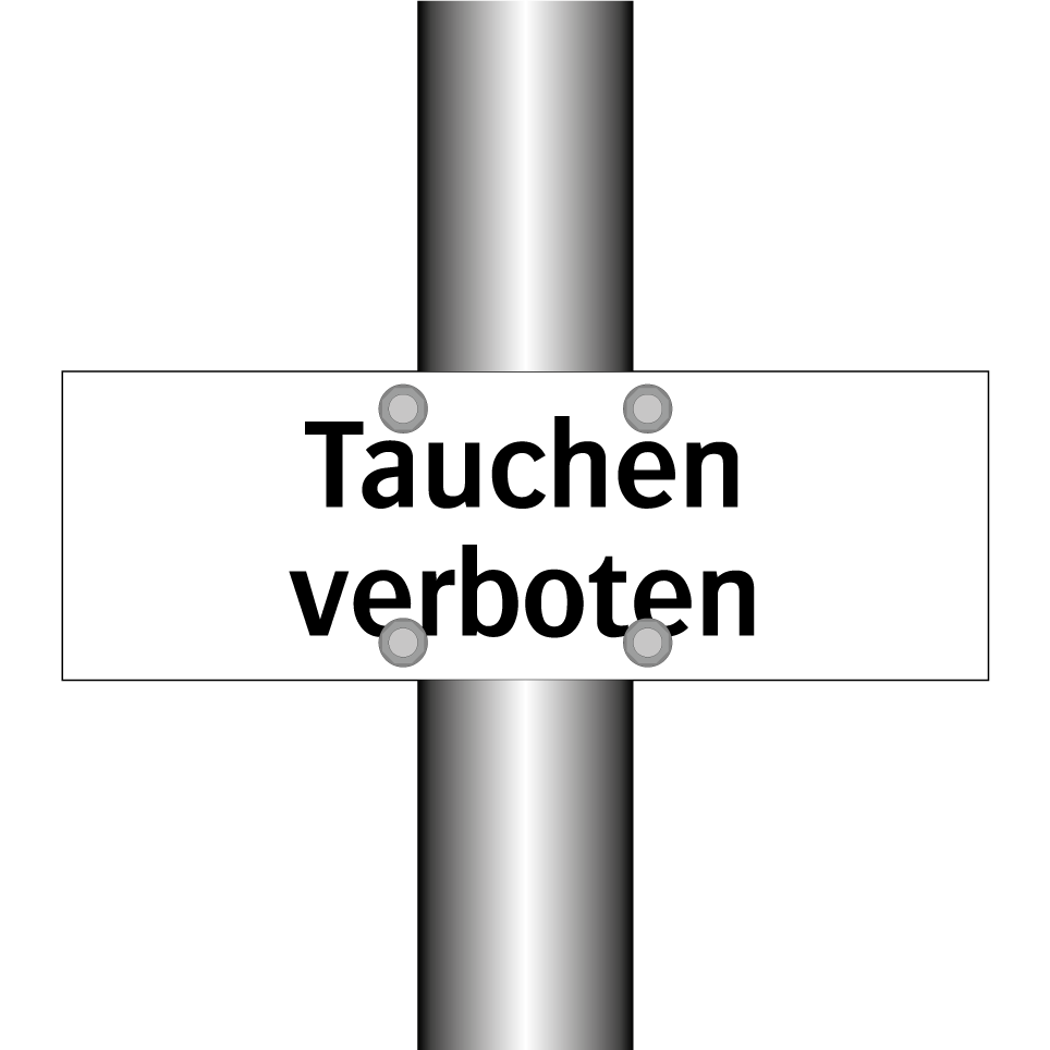 Tauchen verboten