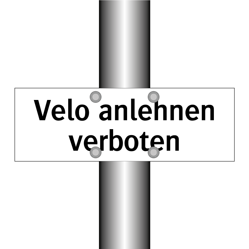 Velo anlehnen verboten