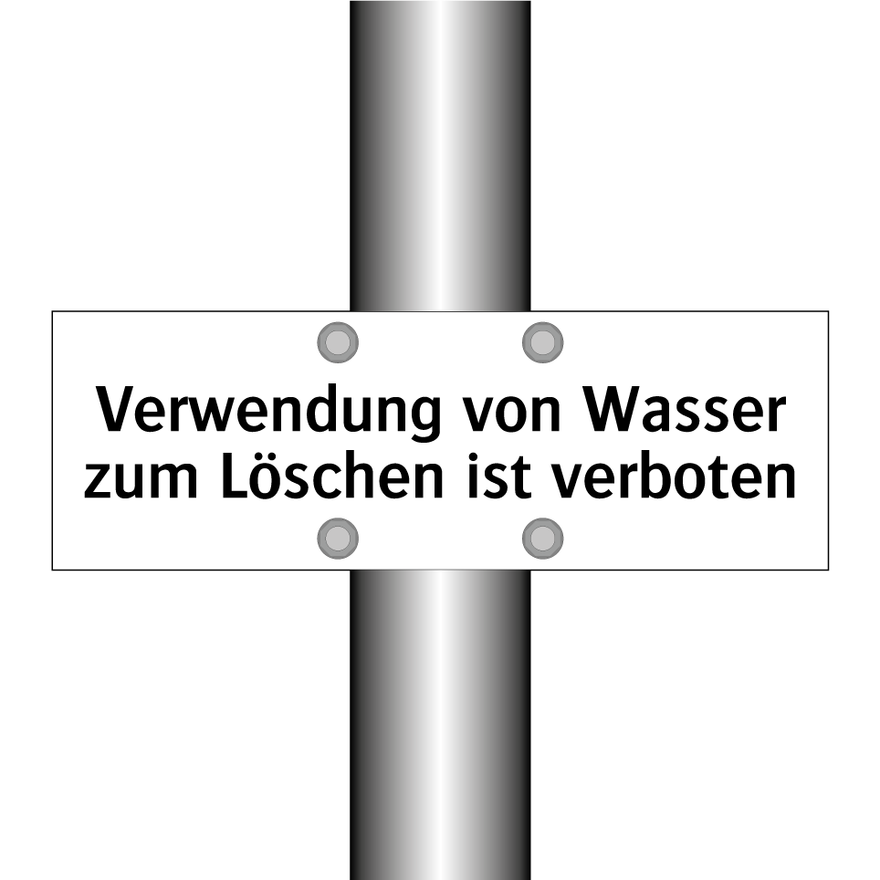 Verwendung von Wasser zum Löschen ist verboten