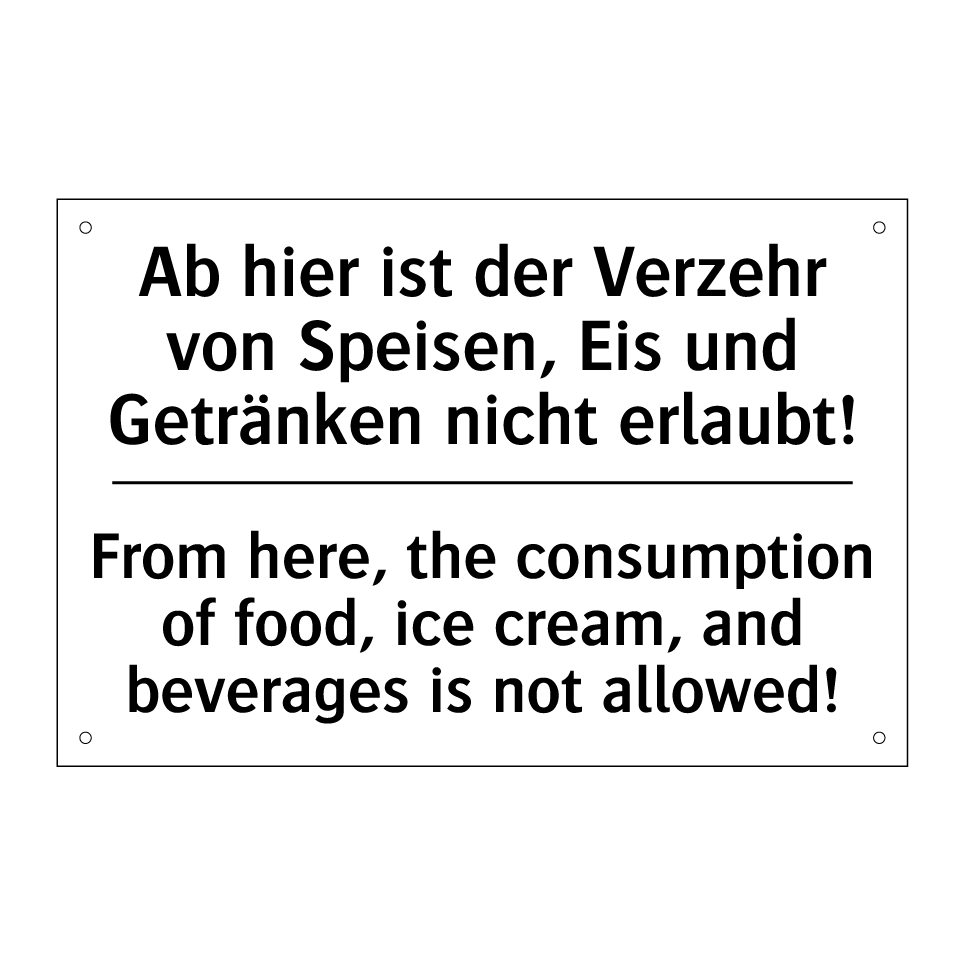Ab hier ist der Verzehr von Speisen, /.../ - From here, the consumption of /.../