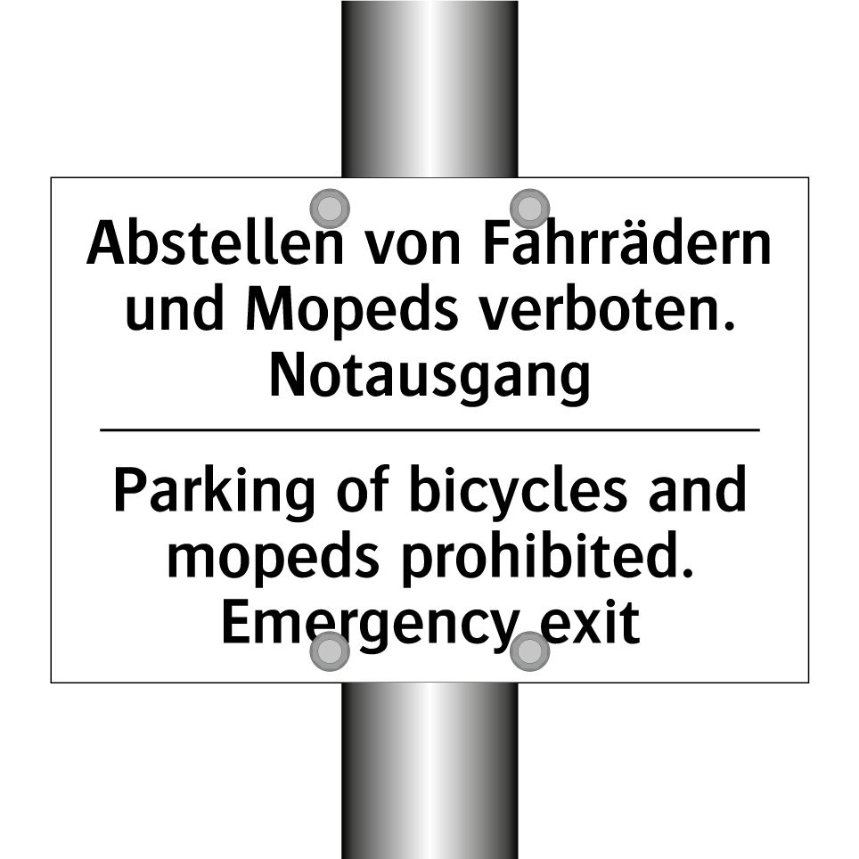 Abstellen von Fahrrädern und Mopeds /.../ - Parking of bicycles and mopeds /.../