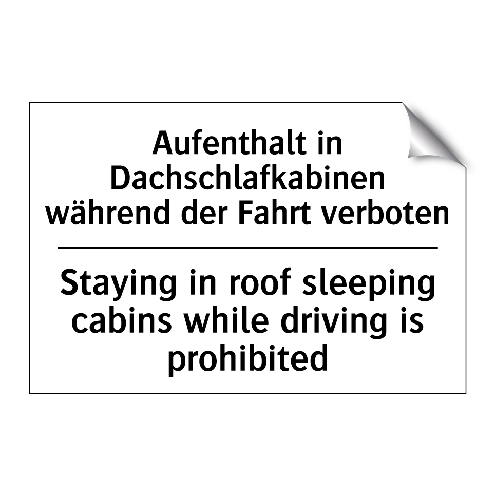 Aufenthalt in Dachschlafkabinen /.../ - Staying in roof sleeping cabins /.../