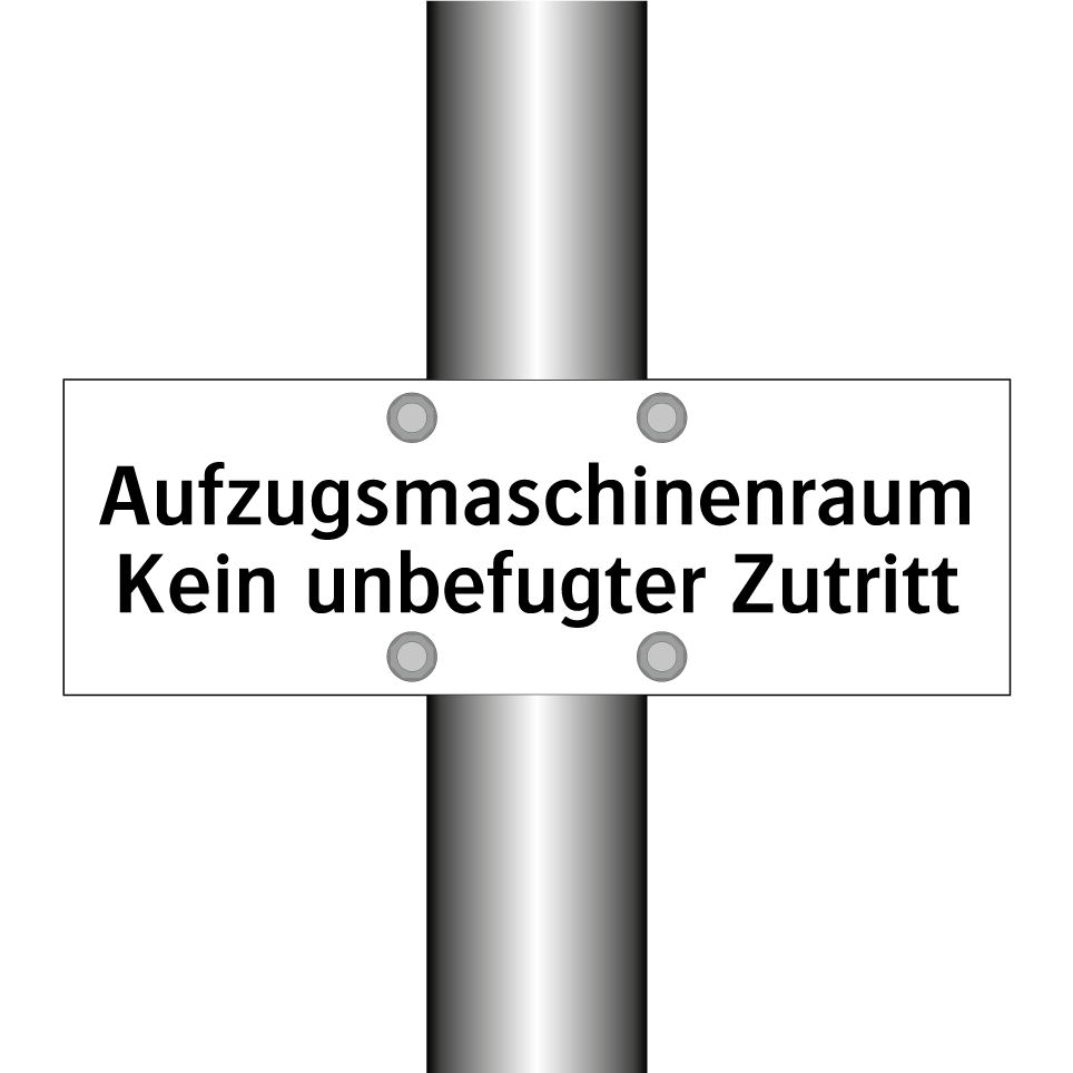 Aufzugsmaschinenraum Kein unbefugter Zutritt
