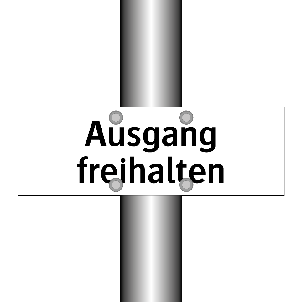 Ausgang freihalten