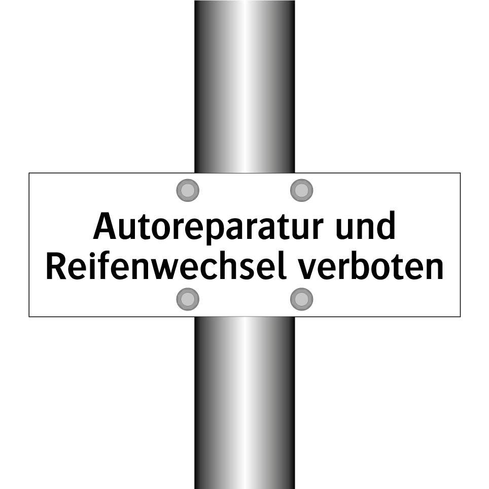Autoreparatur und Reifenwechsel verboten