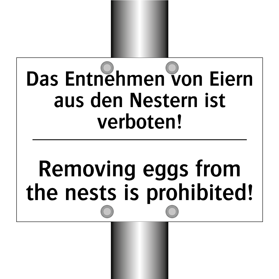 Das Entnehmen von Eiern aus den /.../ - Removing eggs from the nests is /.../