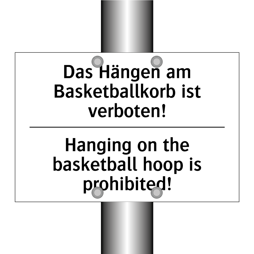 Das Hängen am Basketballkorb ist /.../ - Hanging on the basketball hoop /.../