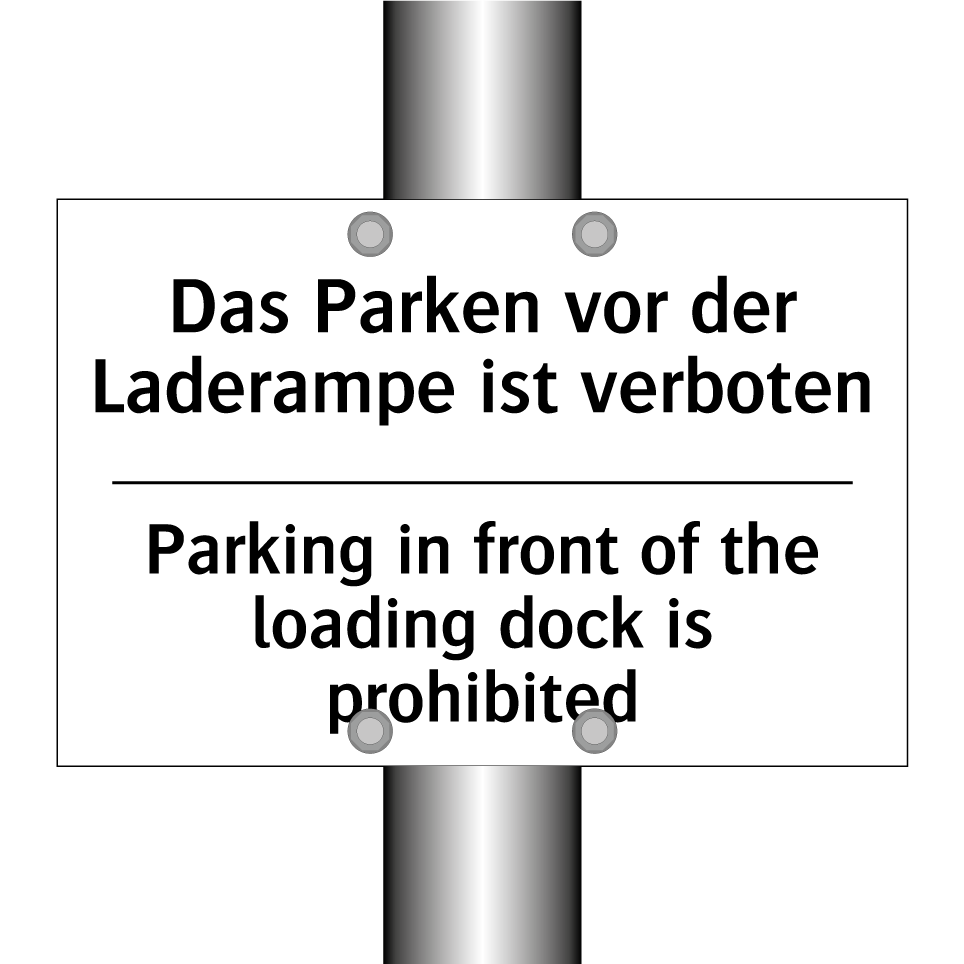 Das Parken vor der Laderampe ist /.../ - Parking in front of the loading /.../