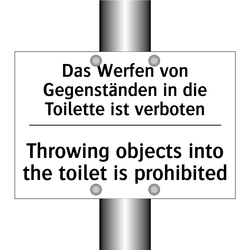 Das Werfen von Gegenständen in /.../ - Throwing objects into the toilet /.../