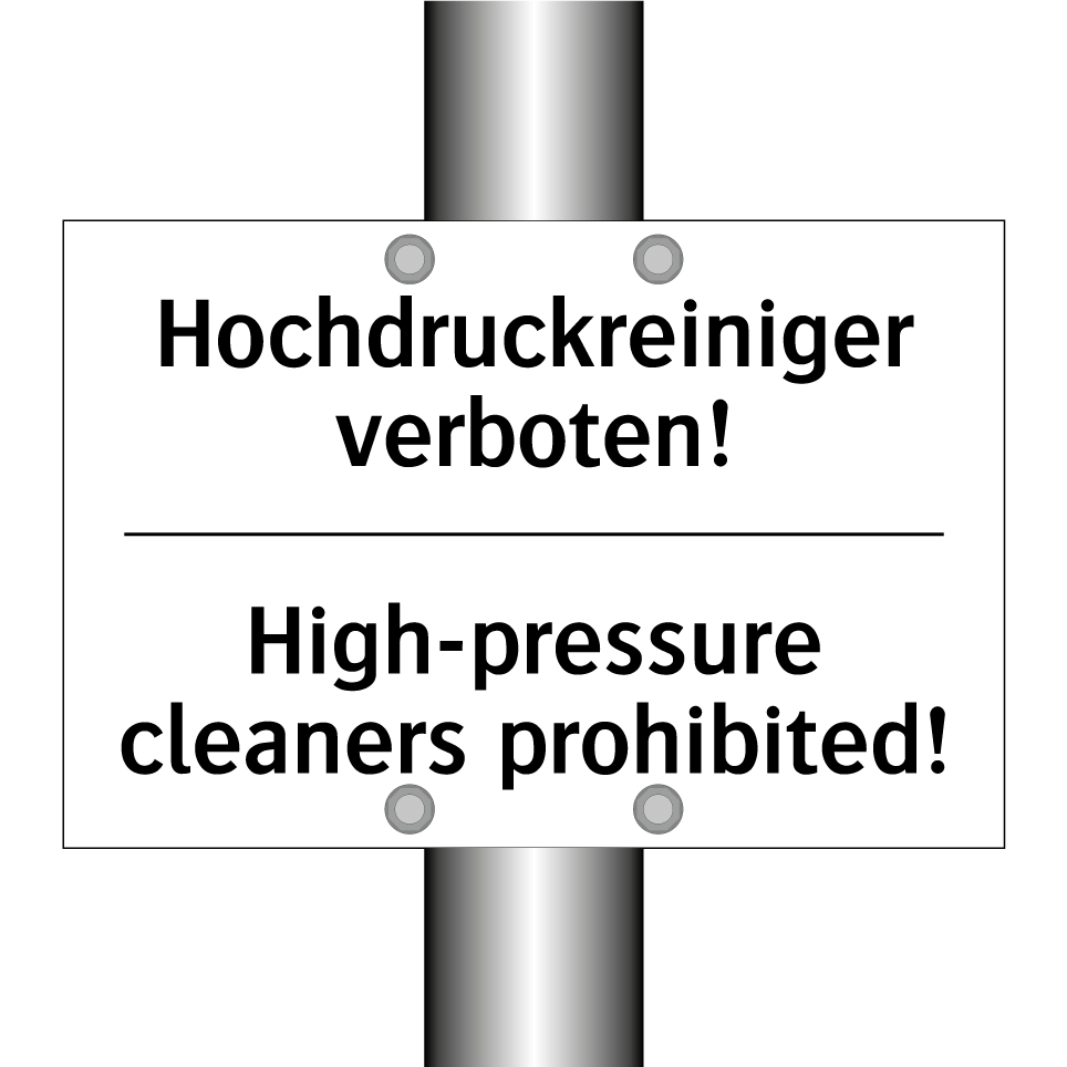 Hochdruckreiniger verboten! - High-pressure cleaners prohibited!/.../