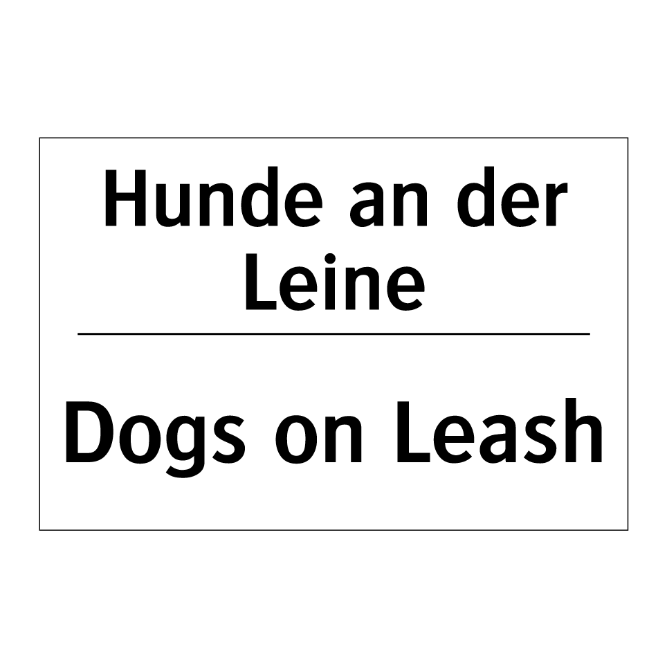Hunde an der Leine - Dogs on Leash
