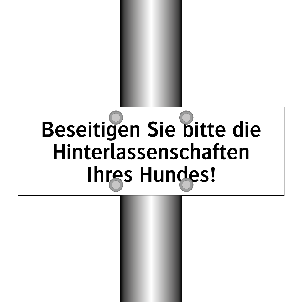 Beseitigen Sie bitte die Hinterlassenschaften Ihres Hundes!