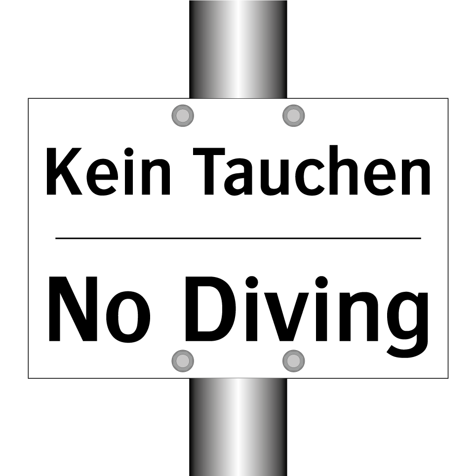 Kein Tauchen - No Diving