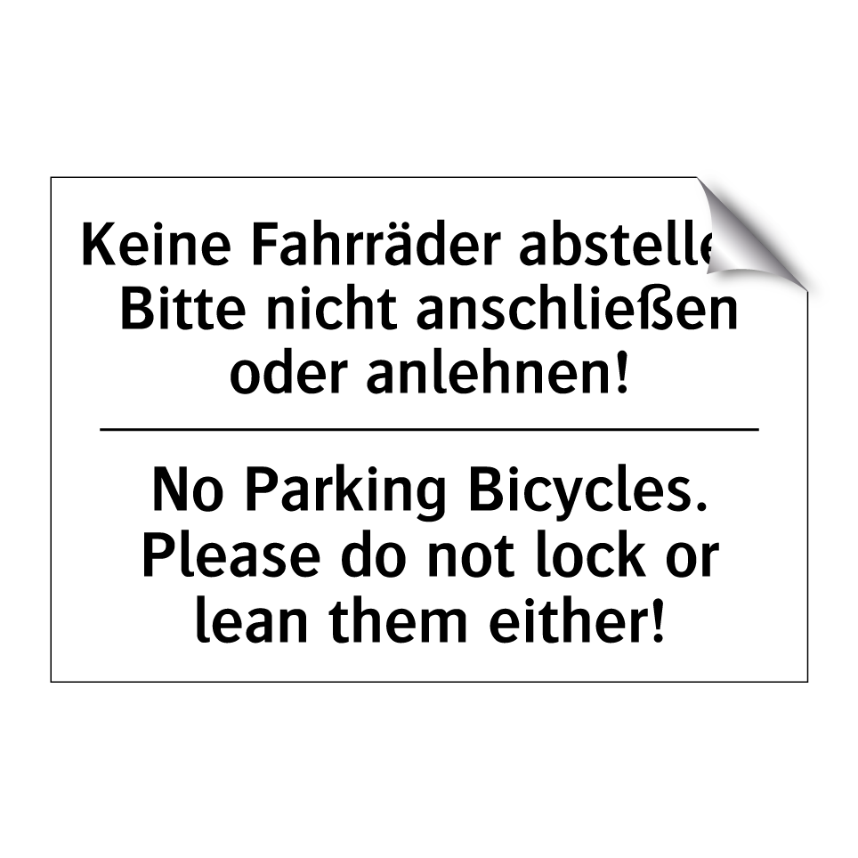 Kein schweres Gewicht - No heavy load